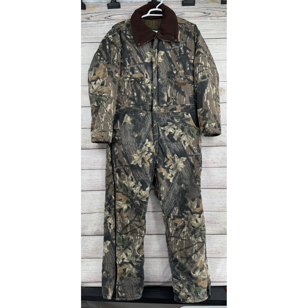 Cabela's Hunting Coveralls Mens L Regular Camo Mossy Oak Break-Up Insulated